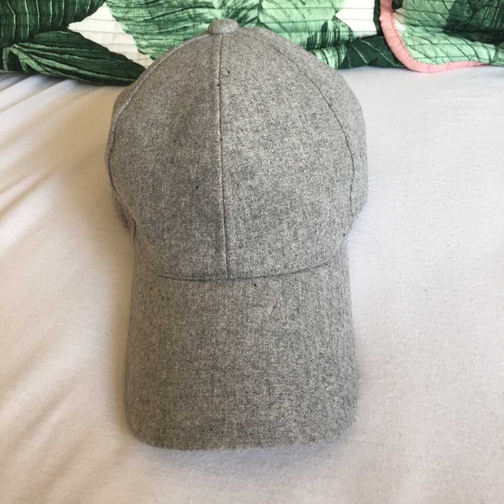 Gray wool hat